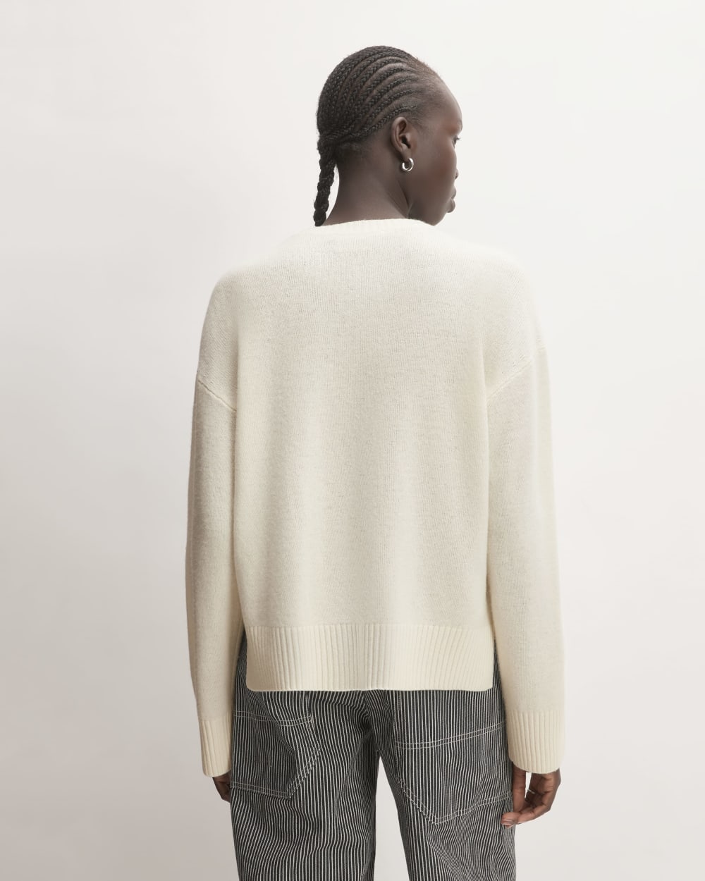 The Good Merino Wool Crewneck Sweater | Bone - Image 6