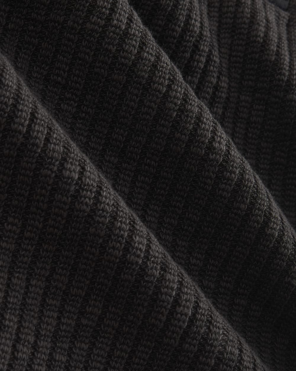 The Cozy Rib Polo Dress | Black - Image 5