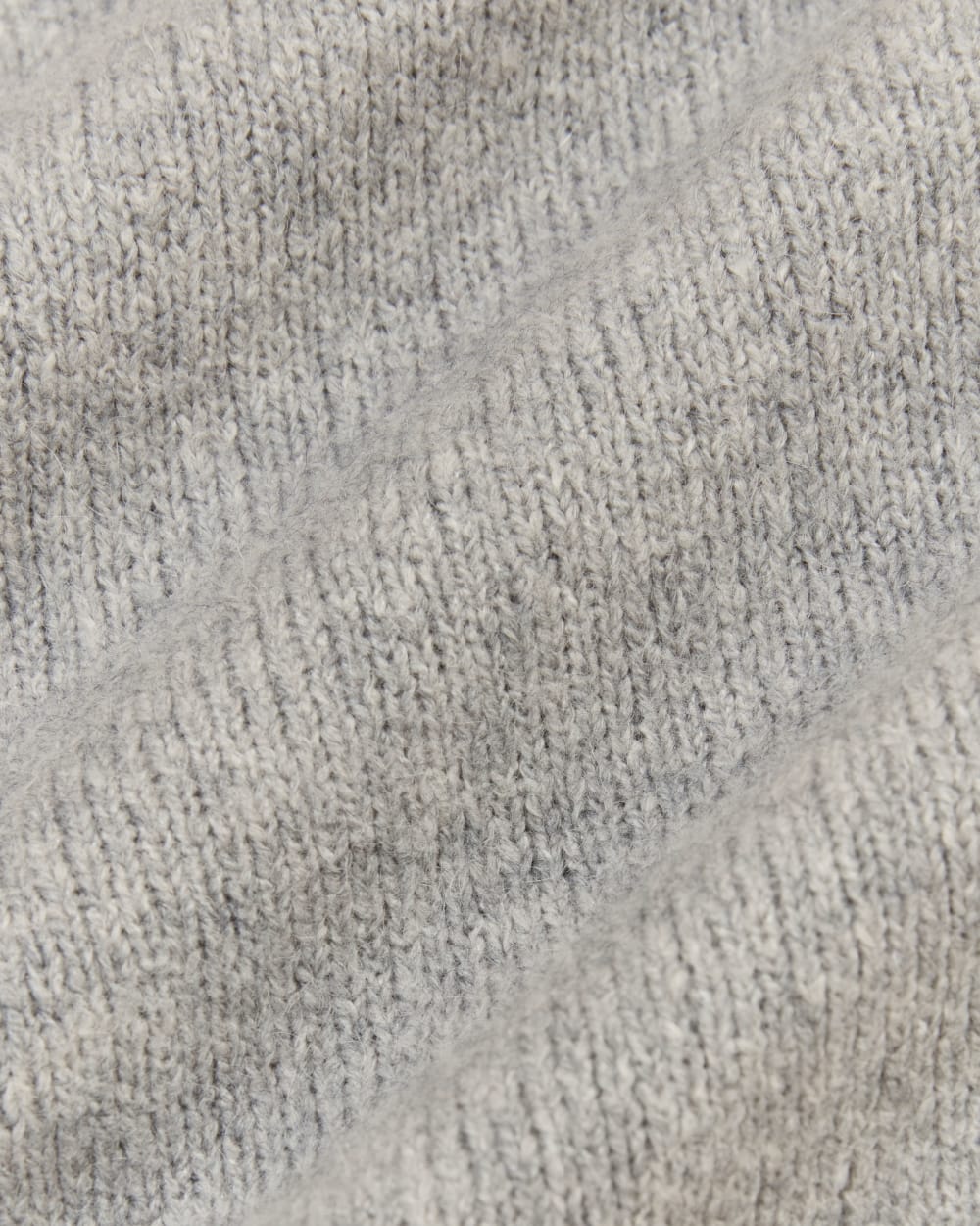 The Mockneck Sweater in Plush Cotton | Heathered Grey - Image 6