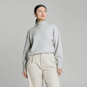 The Cozy-Stretch Pullover | Heathered Grey