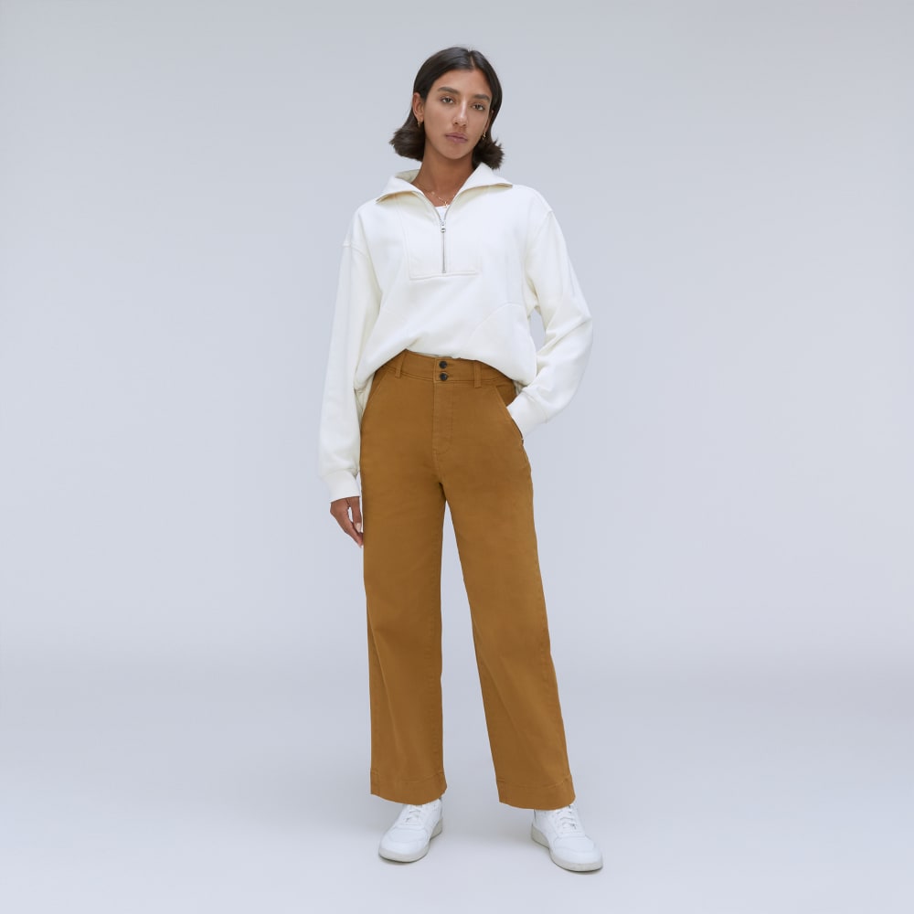 The Organic Wide-Leg Pant | Tapenade