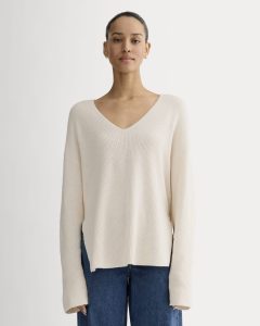 The Slouchy V-Neck in Everyday Cotton | Canvas