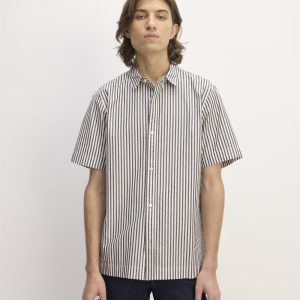The Supima? Short-Sleeve Poplin Shirt | Optic White / Black
