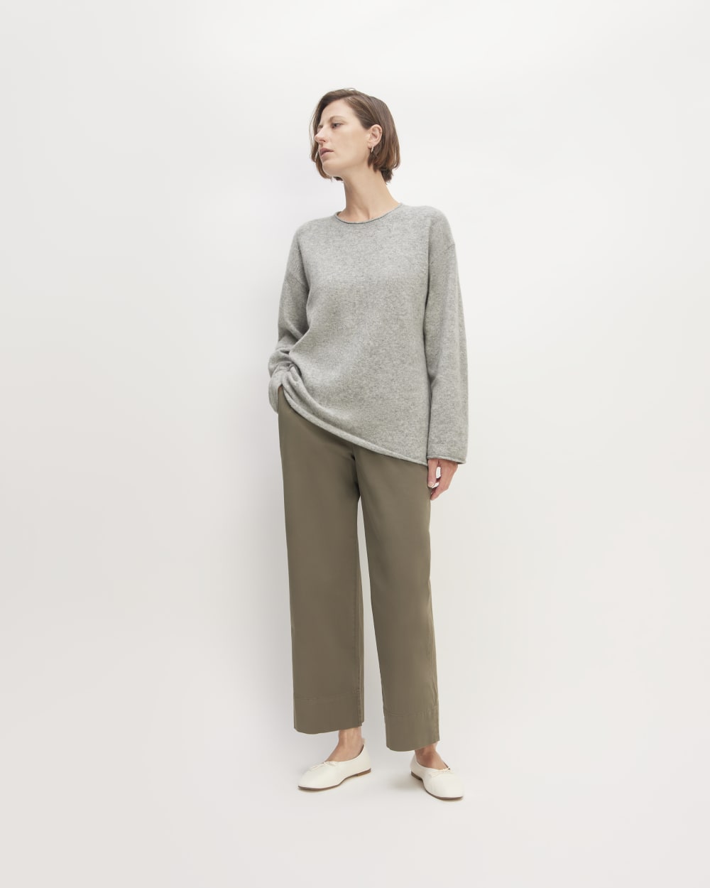 The Cozy-Stretch Crew | Heathered Grey - Image 3