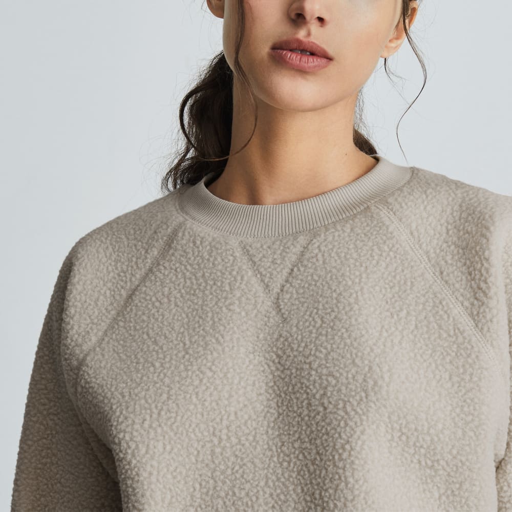 The ReNew Fleece Raglan Sweatshirt | Sandstone - Image 4