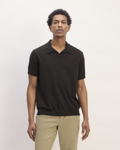 The No-Sweat Polo | Black