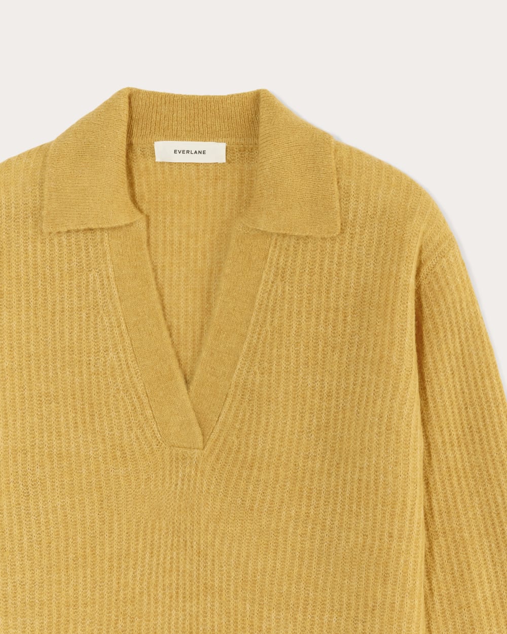 The Oversized Polo in Alpaca | Golden Yellow - Image 6