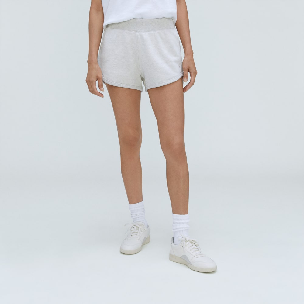 The Track Sweatshort | Light Heather Grey - Image 2