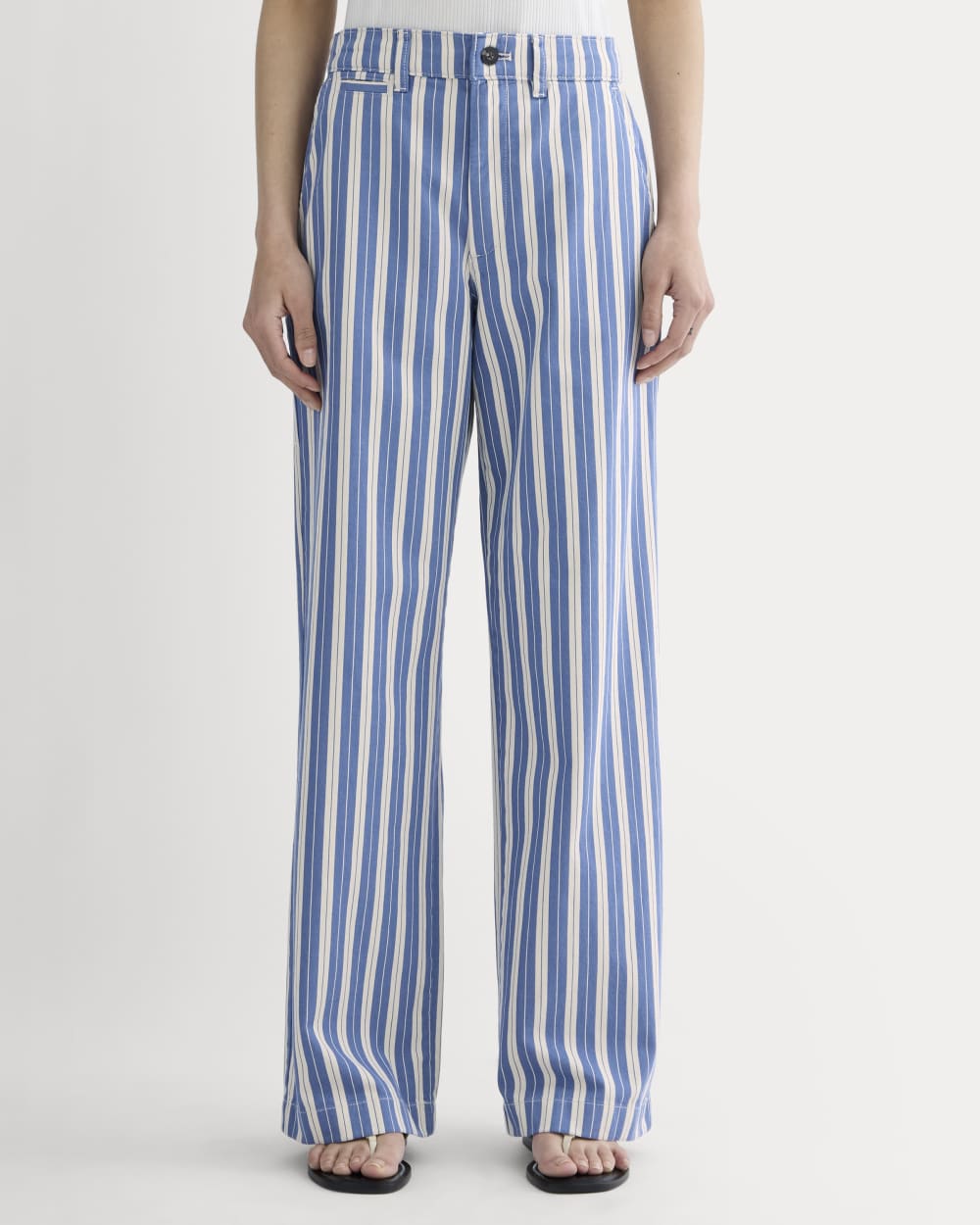 The Wide-Leg Chino | Dutch Blue / Natural - Image 3