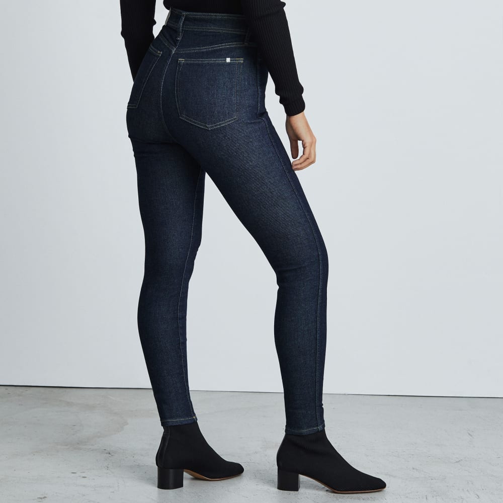 The Way-High® Clean Front Skinny Jean | Dark Indigo | 26.5 Inseam - Image 3