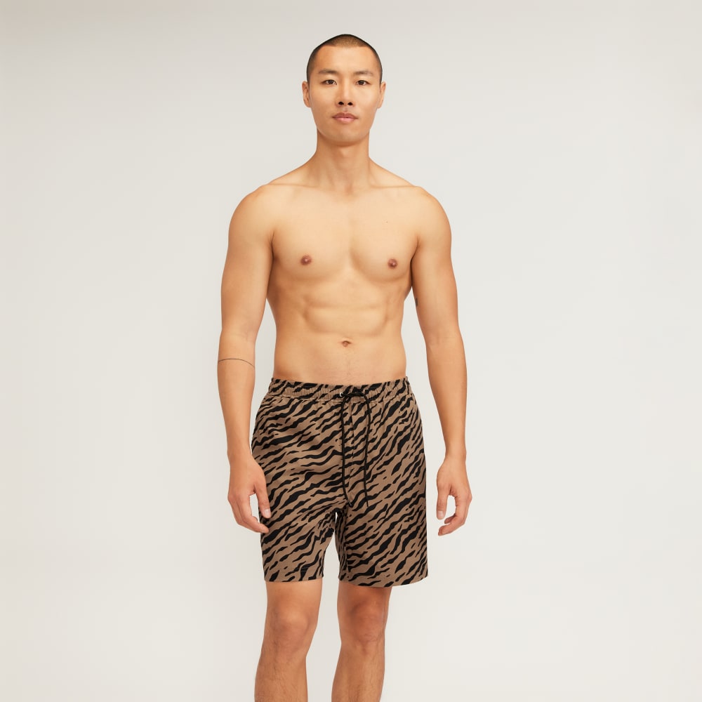 The ReNew Swim Short | Tiger Stripe Toasted Coconut - Image 6
