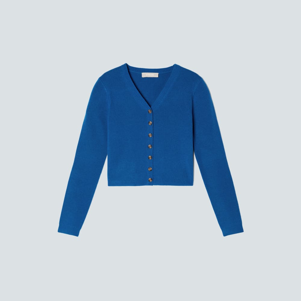 The Luxe Merino Cardigan | Lapis Blue - Image 2