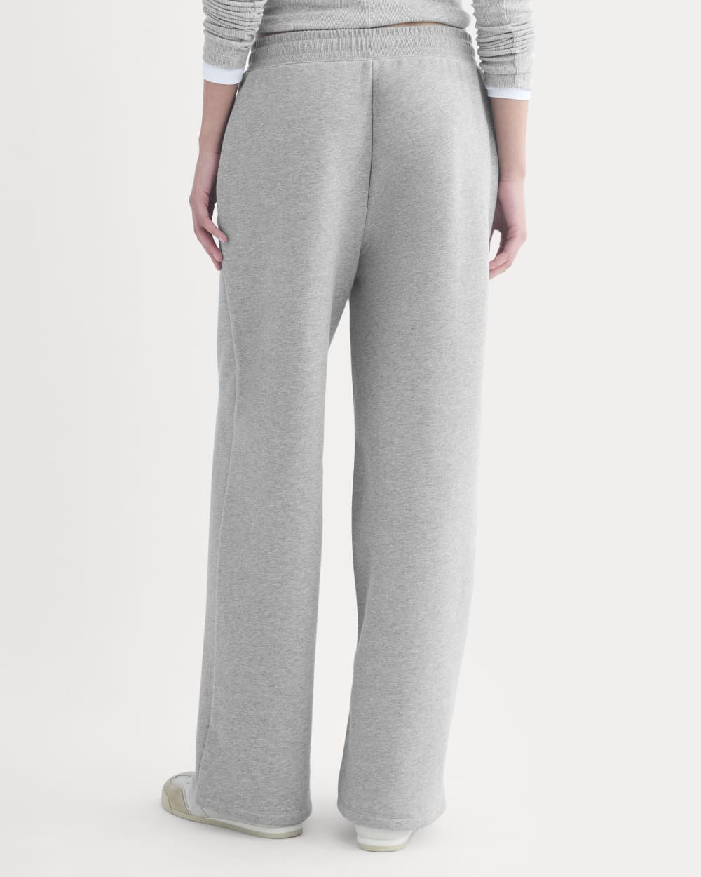 Luxe Fleece Wide-Leg Sweatpant | Vintage Heather Grey - Image 5