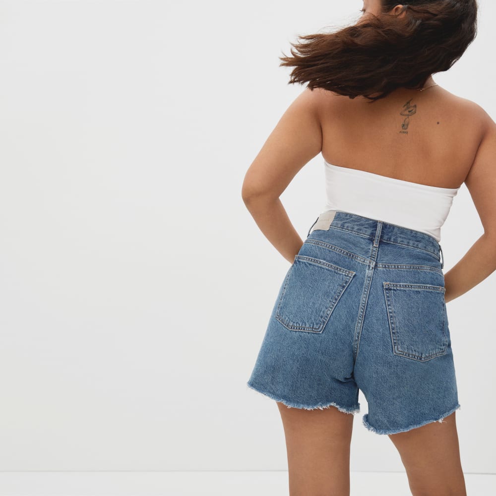 The A-Line Denim Short | Medium Indigo - Image 5