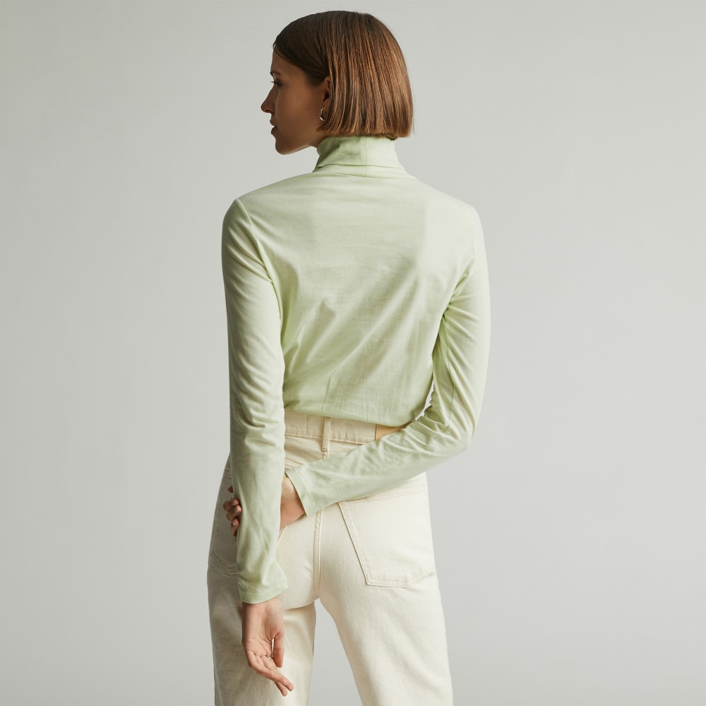 The Organic Cotton Turtleneck | Seafoam Green - Image 3