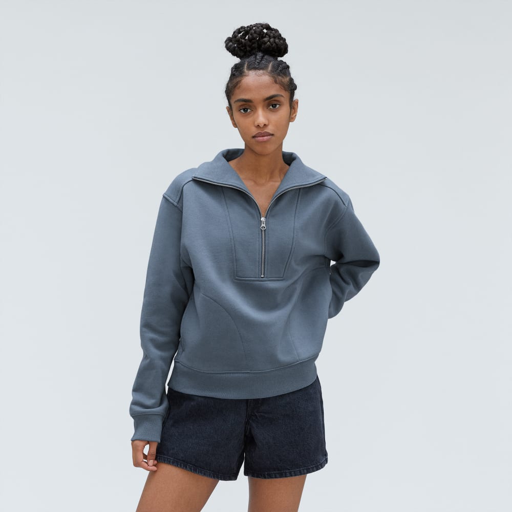 The Track Half-Zip | Faded Blue - Image 2