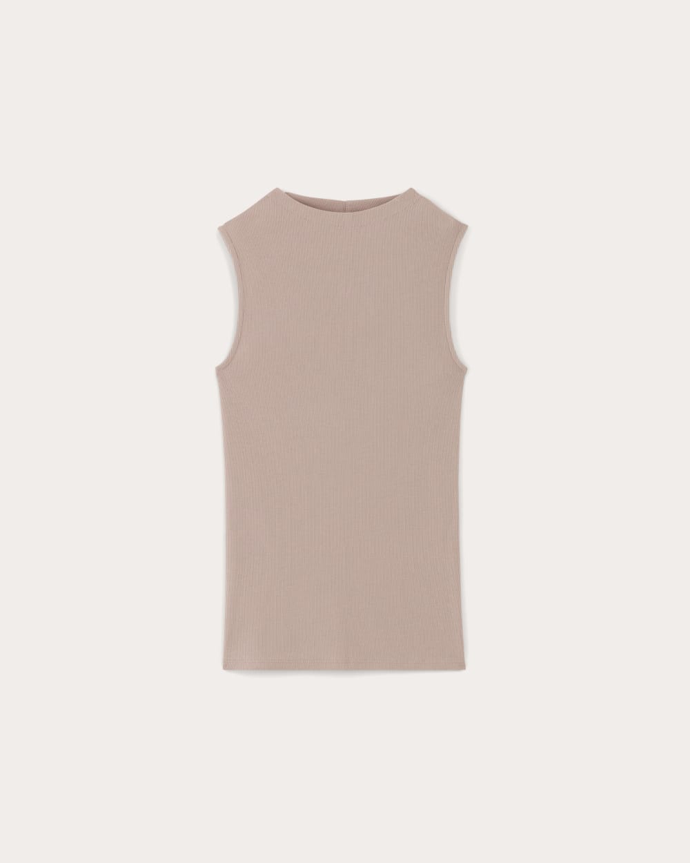 The Luxe Rib Funnel-Neck Tank | Dusty Rose - Image 2