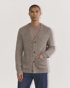 The Cloud Relaxed Cardigan | Taupe Melange
