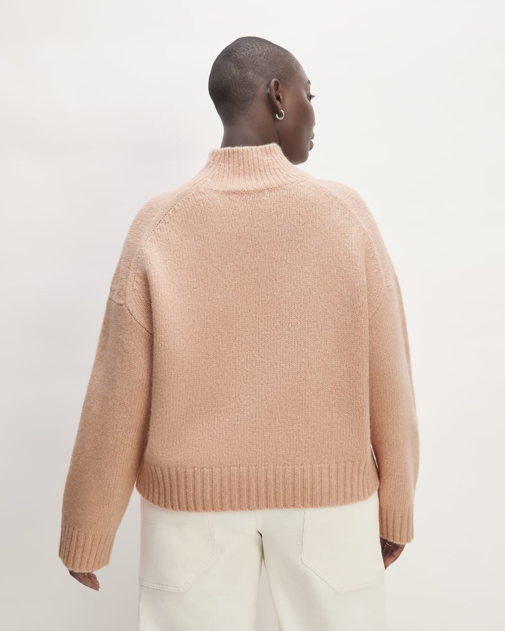 The Cloud Oversized Turtleneck | Blush Pink - Image 6