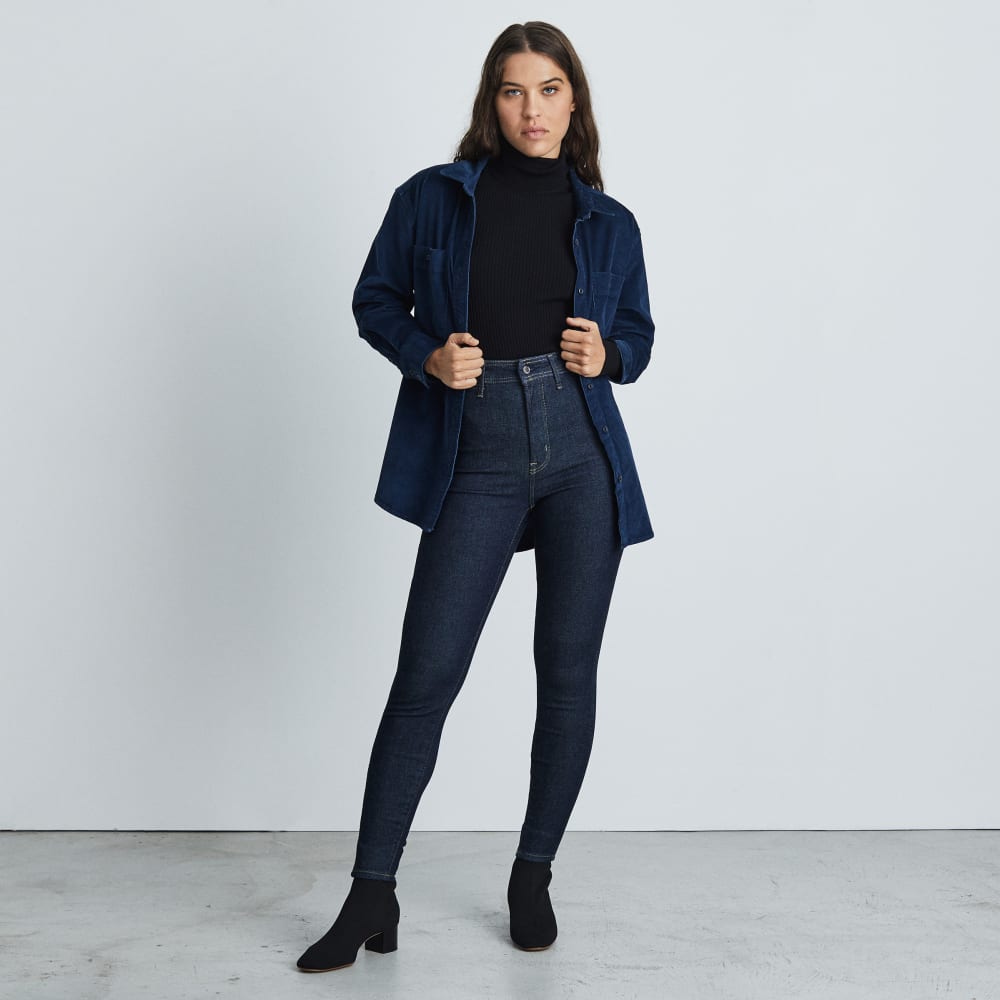 The Way-High? Clean Front Skinny Jean | Dark Indigo | 28.5 Inseam - Image 7