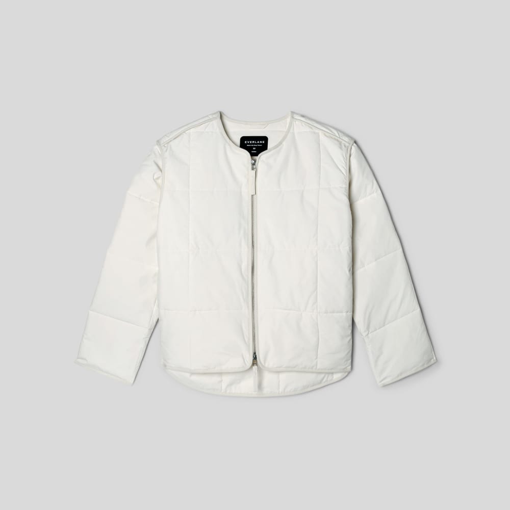 The Quilted Cotton Liner | Bone - Image 2