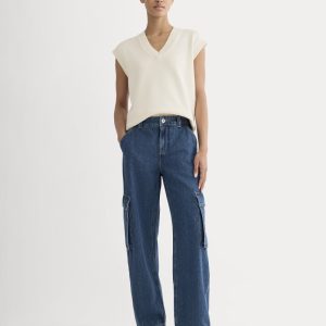 The Mid-Rise Cargo Jean | Tungsten Blue Stone