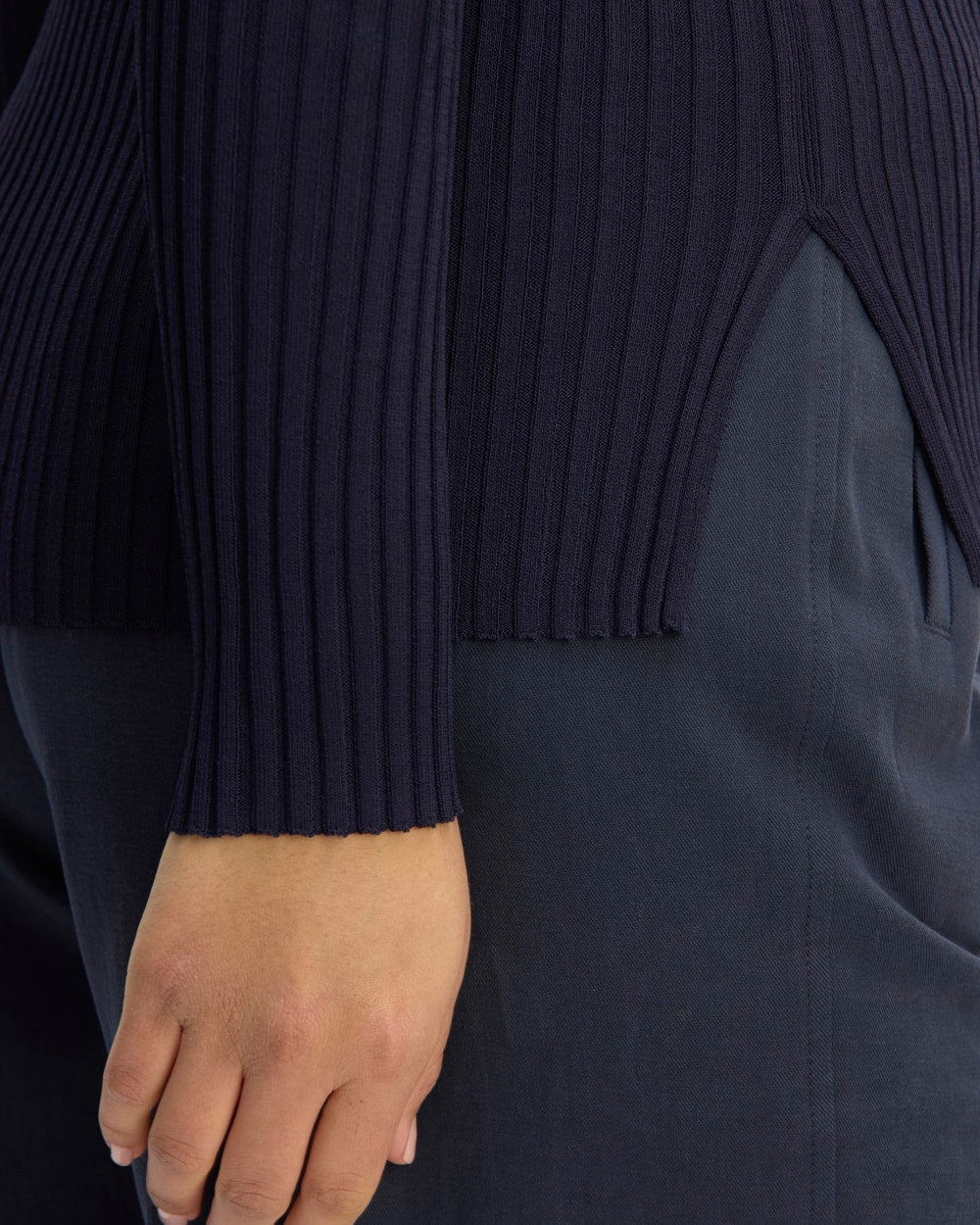 The Viscose Knit Crew | Navy - Image 5