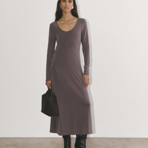 The Maddie Dress in Butterknit | Espresso