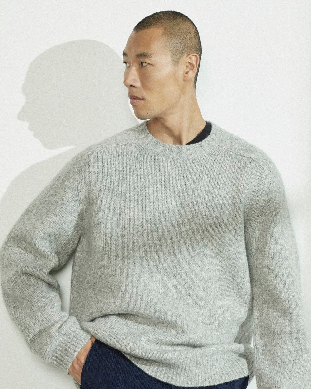 The Cloud Crewneck Sweater | Heathered Grey - Image 7