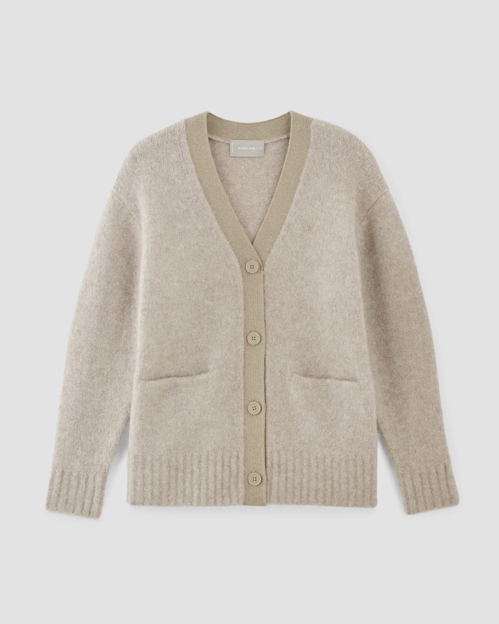The SuperFuzz Alpaca Cardigan | Light Oat - Image 2