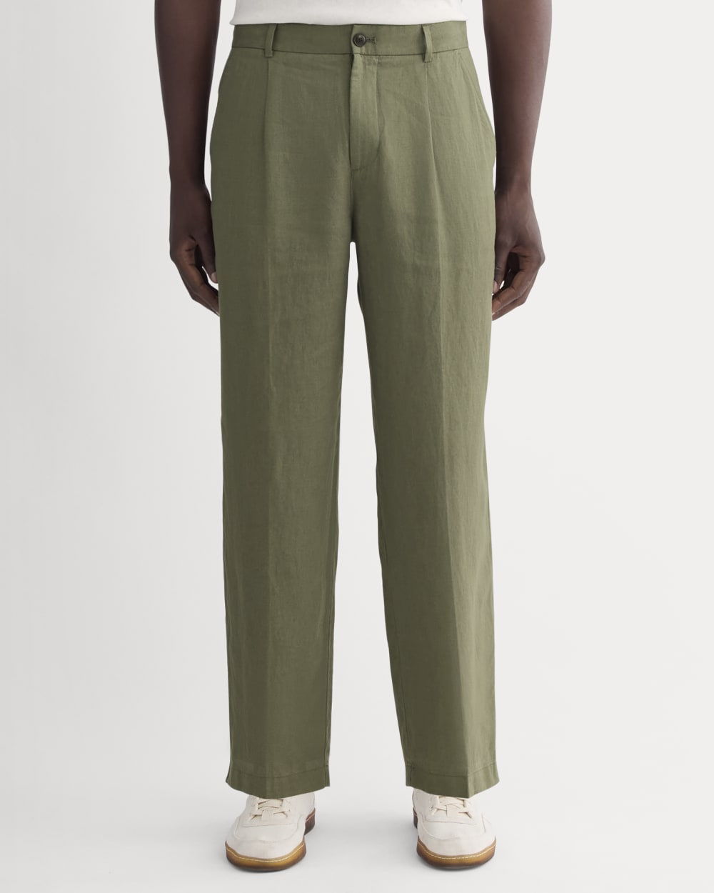 The Linen Pleated Trouser | Kalamata - Image 3