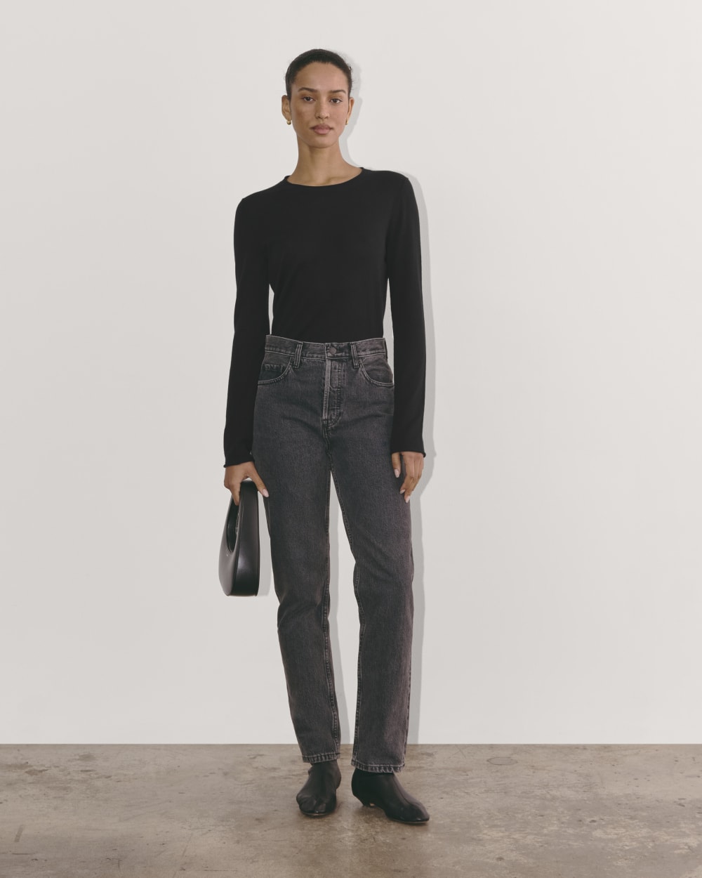 The Crew in Cotton Cashmere | Black - Image 4