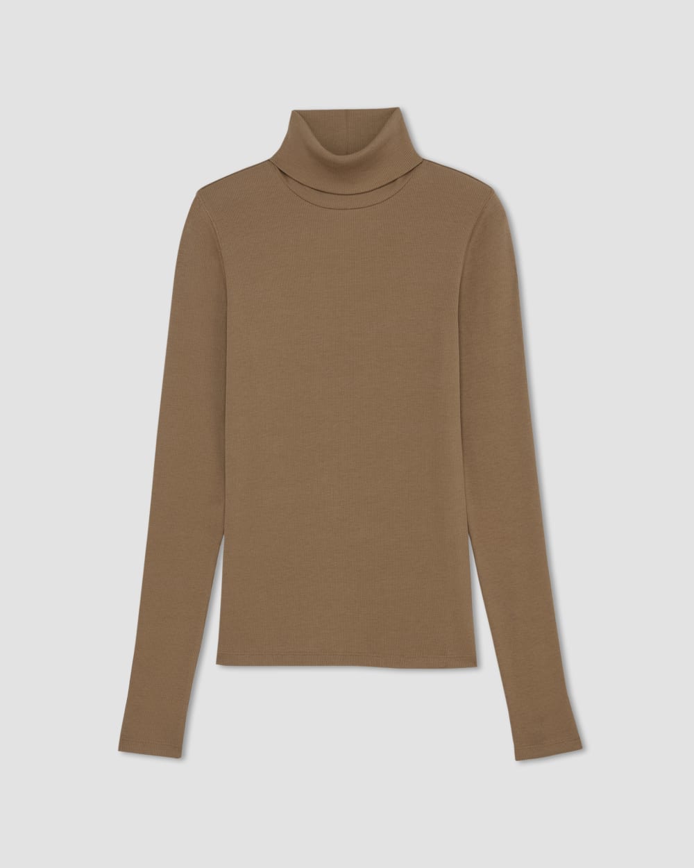 The Luxe Rib Turtleneck | Toasted Coconut - Image 2