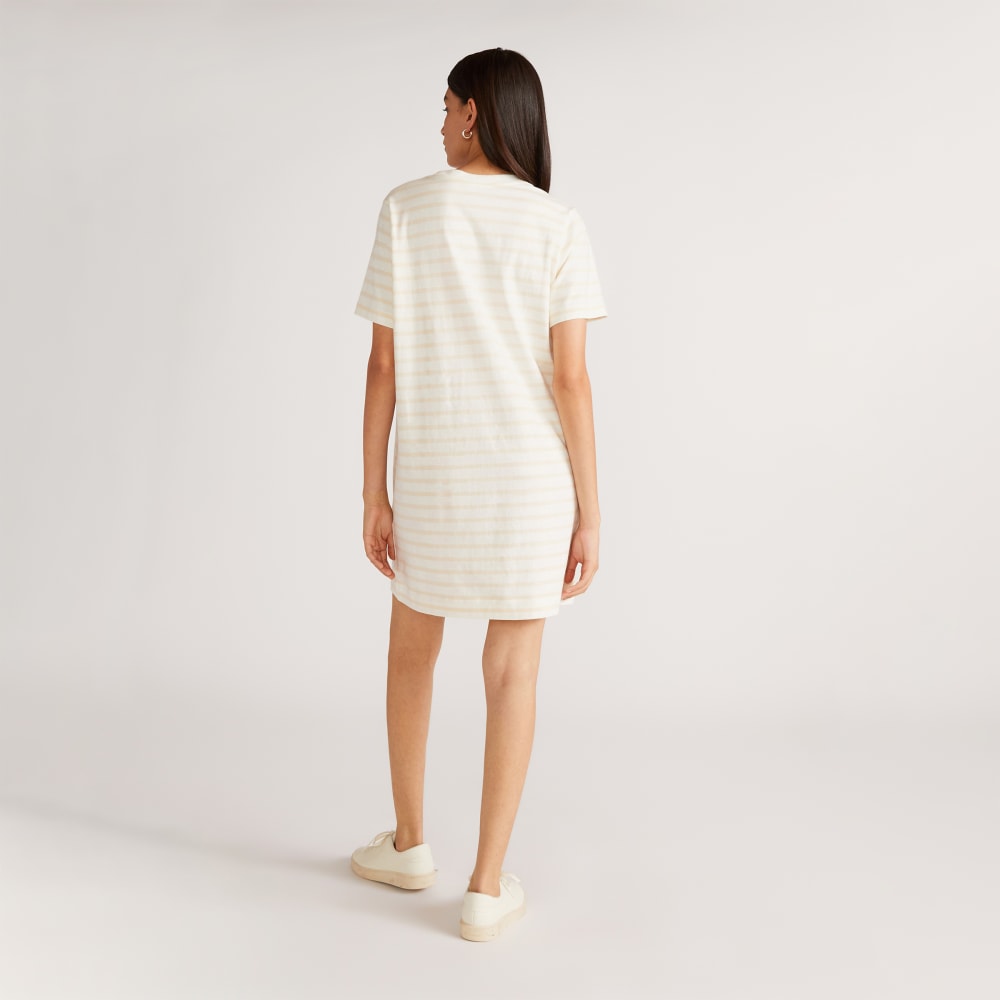 The Organic Cotton Weekend Tee Dress | Brazilian Sand / Canvas Tan - Image 3