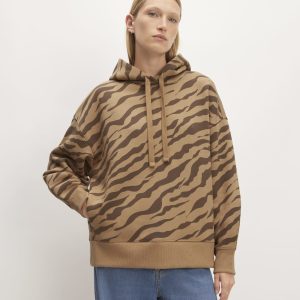 The ReTrack Hoodie | Cocoa Tiger Stripe