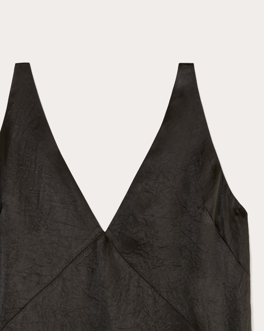 The Satin Slip Dress | Black - Image 6