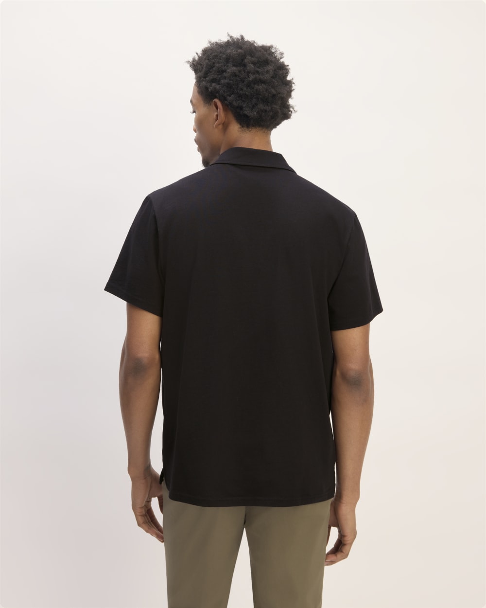 The Premium Weight Short-Sleeve Polo | Black - Image 6