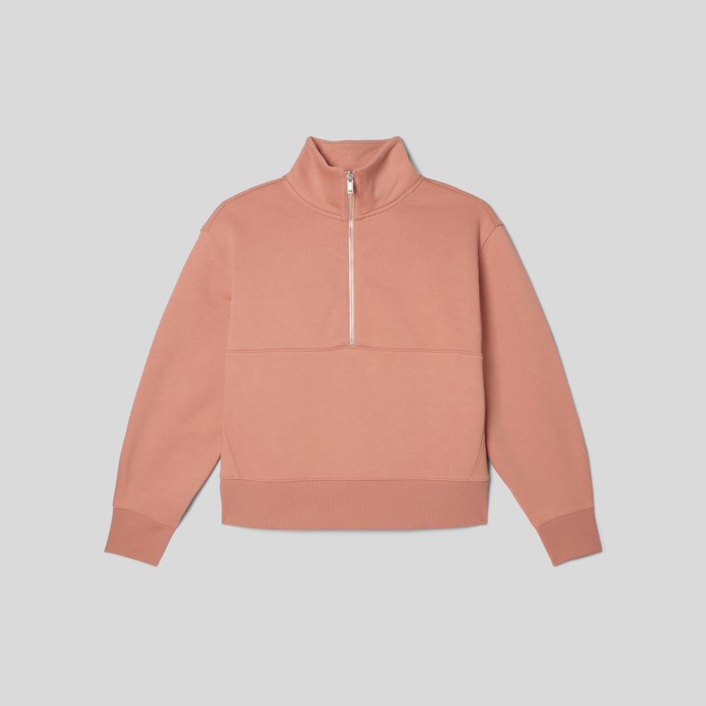 The ReTrack Half-Zip Sweatshirt | Light Rose - Image 2