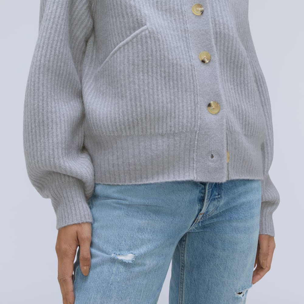 The Cozy-Stretch Hooded Cardigan | Smoke - Image 5