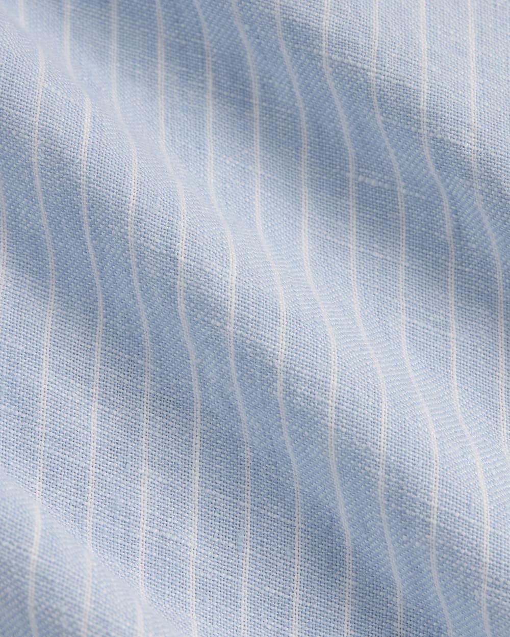 The Popover Dress in Linen | Sky Blue / White - Image 6