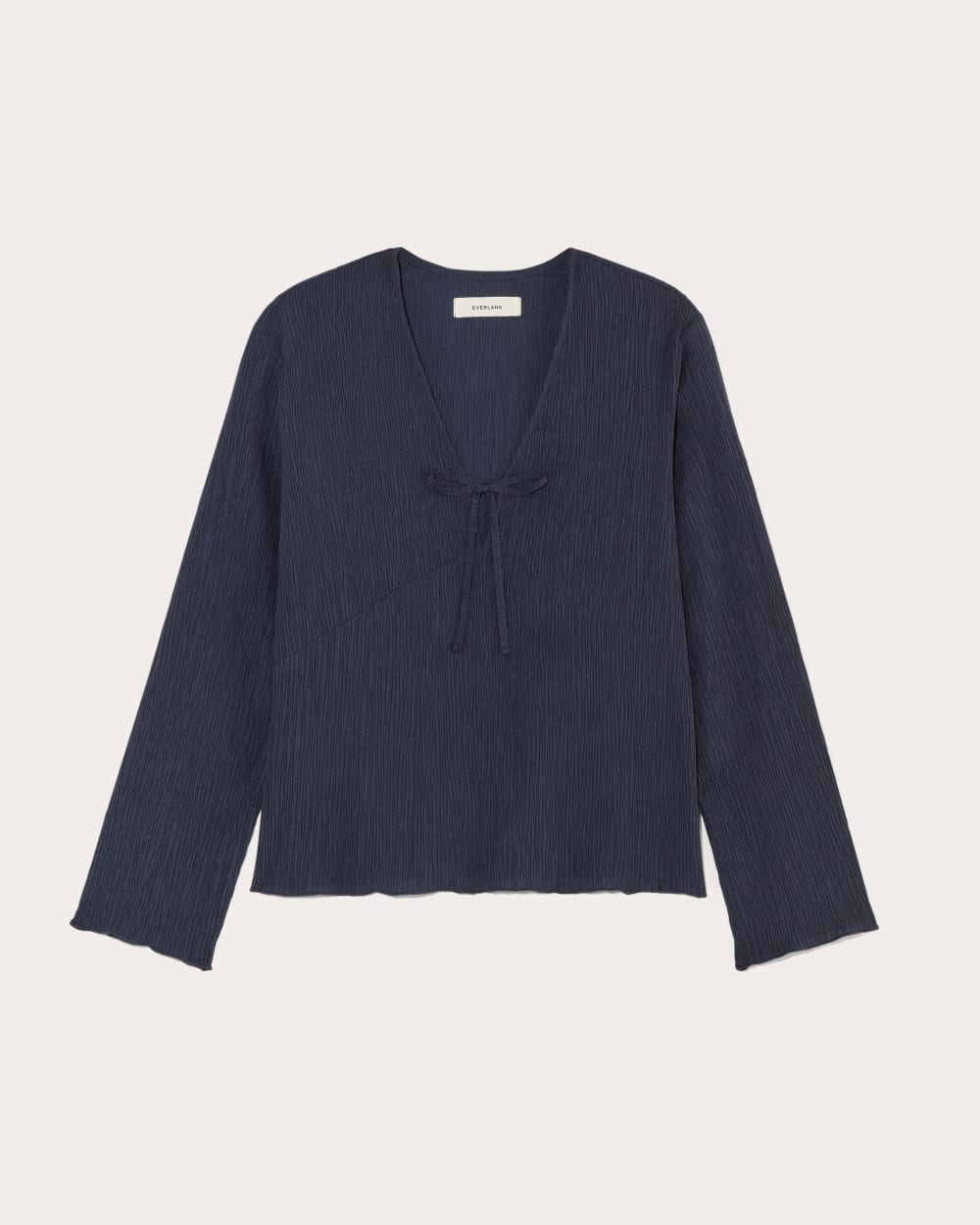 The Crinkle Long-Sleeve | Navy - Image 2