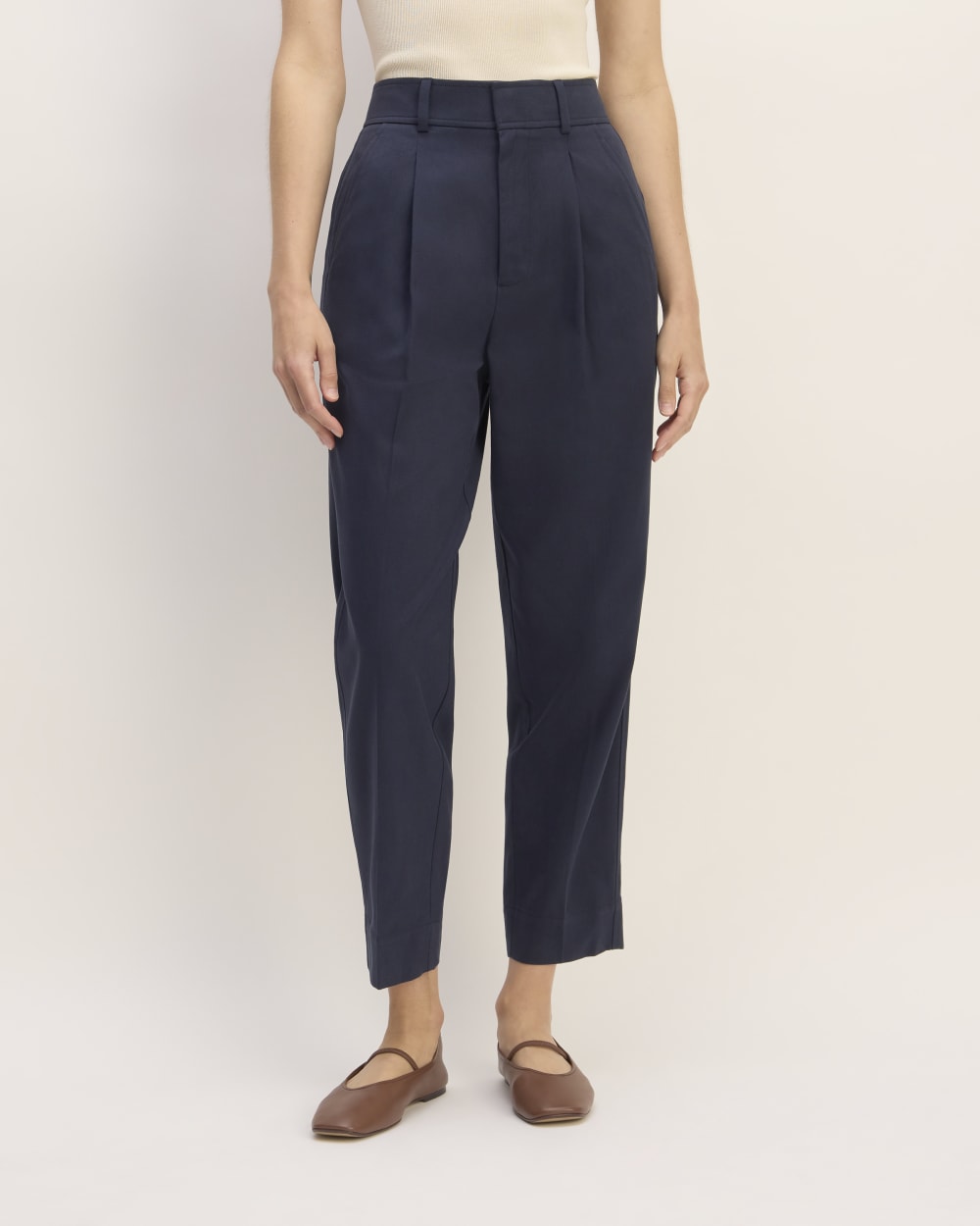The Draper Tapered Pant in Buttersmooth | Navy - Image 3