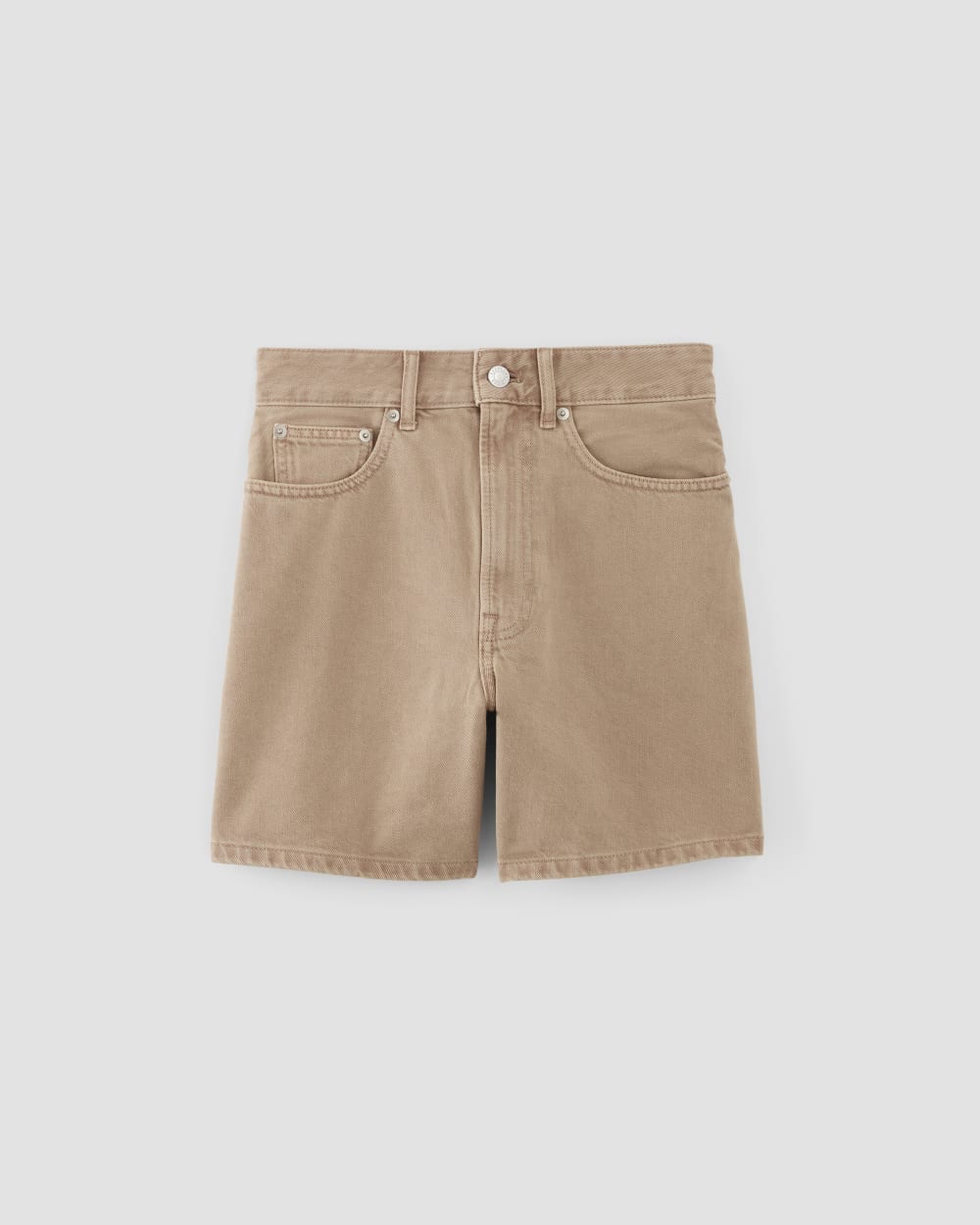 The A-Line Denim Short | Neutral Chanterelle - Image 2
