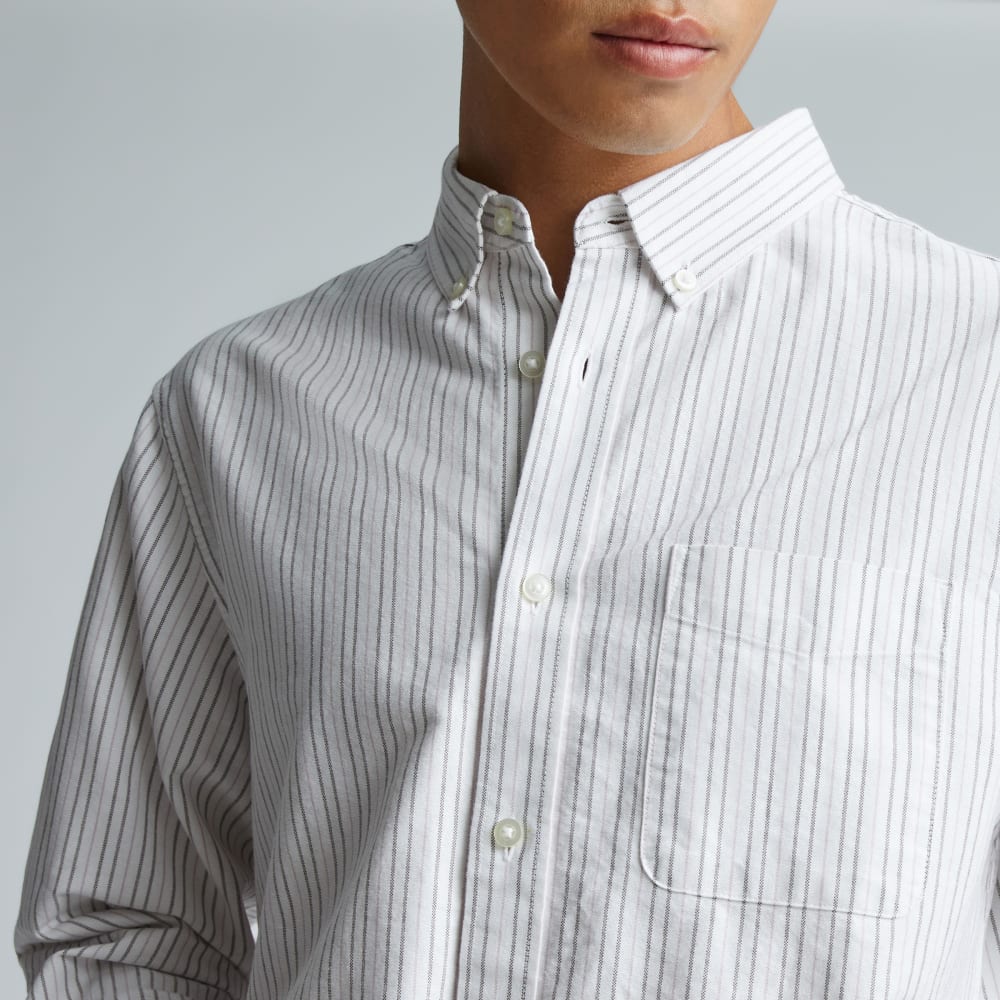 The Classic Oxford Shirt | Canvas / Mauve / Chocolate | Standard - Image 4