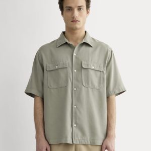 The Relaxed Utility Shirt in Buttersoft | Sage Green