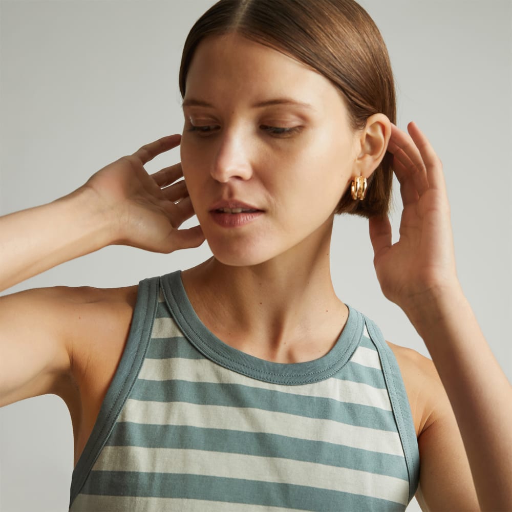 The Tank in Essential Cotton | Green Balsam / Seagrass - Image 4