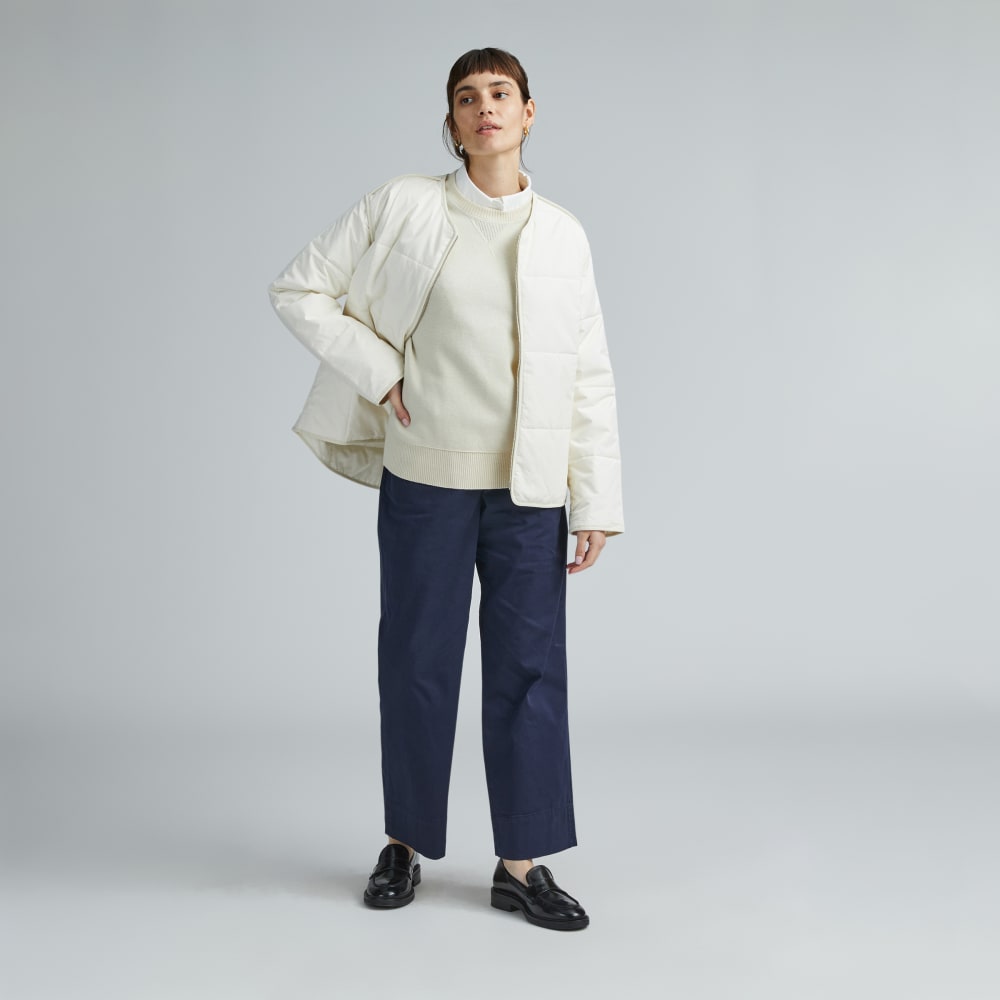 The Quilted Cotton Liner | Bone - Image 6