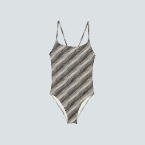 The String One-Piece |  Black / Canvas