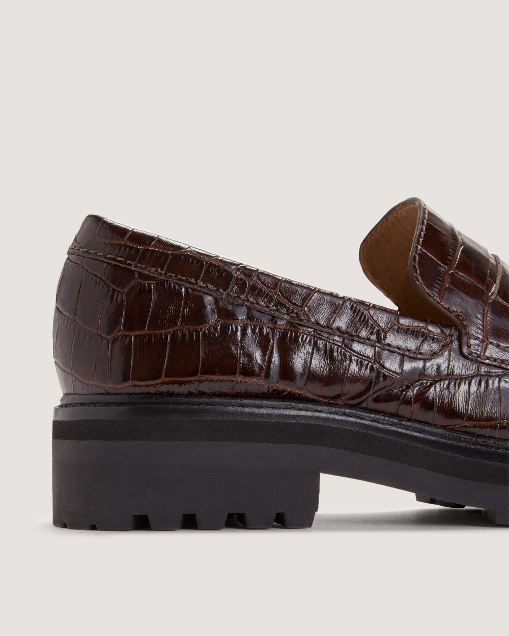 The Lug Loafer | Brown Crocodile - Image 5