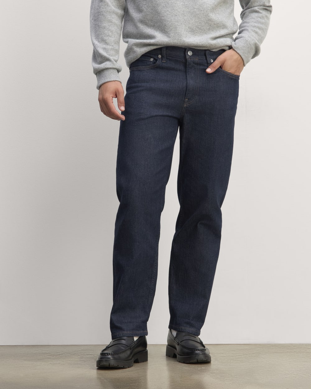 The Selvedge Loose Straight Jean | Indigo Rinse - Image 3